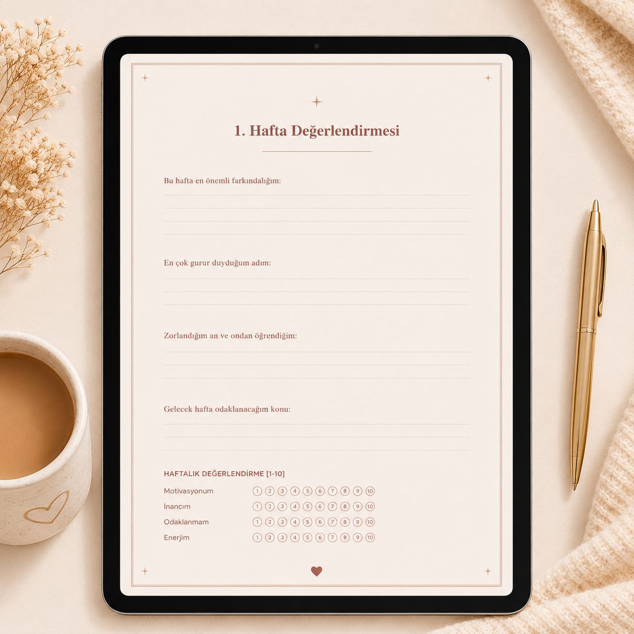 21 Günlük Manifest Defteri —Dijital Defter